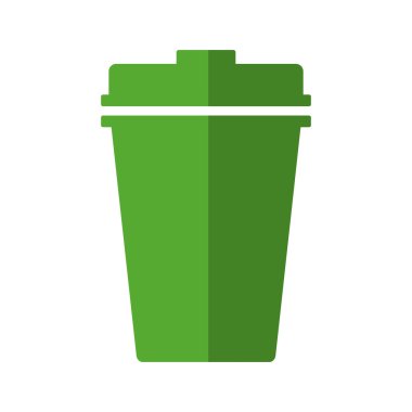 Çöp geri dönüşüm organik ekoloji simgesi. Vektör grafiği