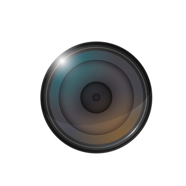 kamera odak gadget teknoloji simgesi. Vektör grafiği