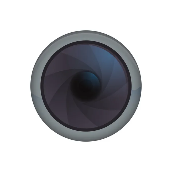 Icono de la tecnología de gadget de enfoque de cámara. Gráfico vectorial — Vector de stock