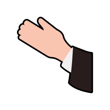 el insan jest parmak palm simgesi. Vektör grafiği