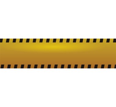 bariyer sarı siyah çizgili inşaat simgesi. Vektör grafiği