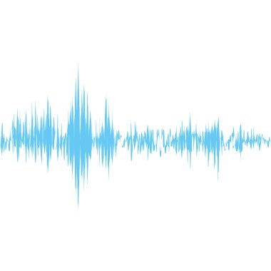 Ekolayzır müzik ses stüdyo dalga simgesi. Vektör grafiği