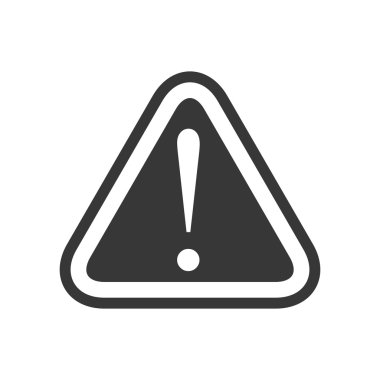 ünlem işareti yol işareti üçgen uyarı simgesi.