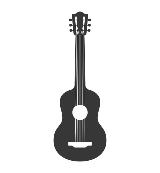 Guitar string instrument music icon. Vector graphic — Stock Vector