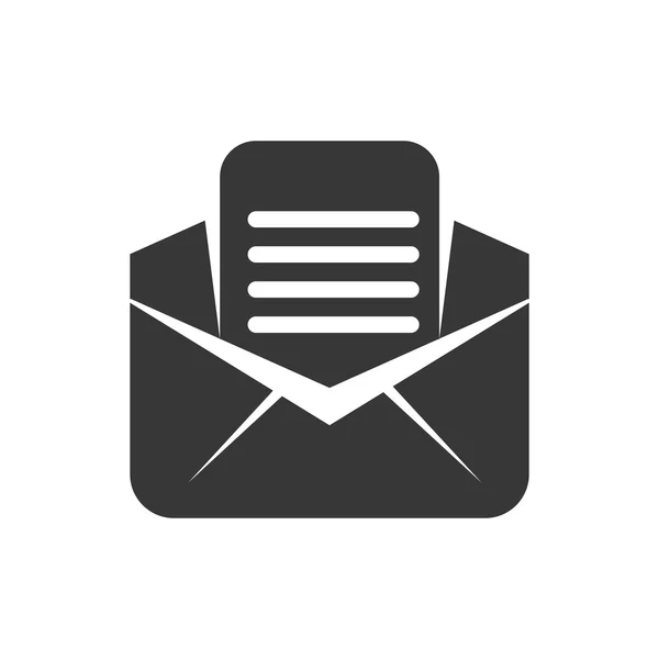 Umschlag E-Mail-Nachricht Kommunikation Symbol. Vektorgrafik — Stockvektor