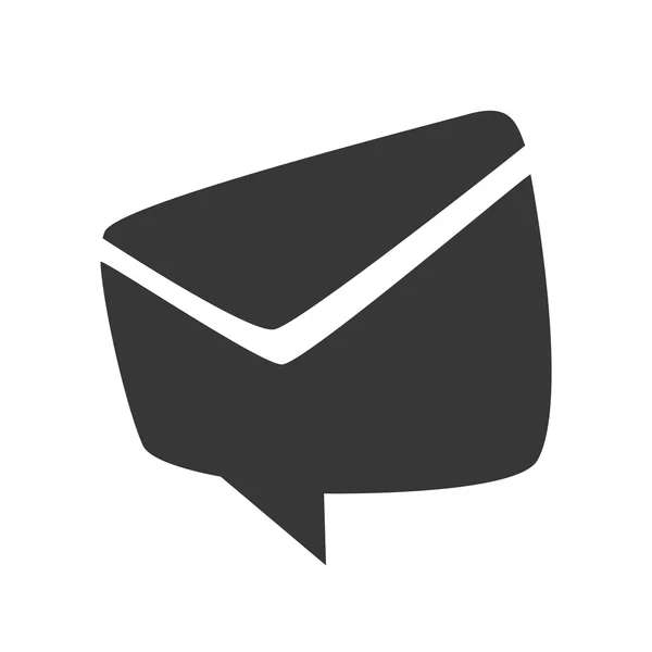 Pictogram voor envelop zeepbel e-mail bericht communicatie. Vectorafbeelding — Stockvector