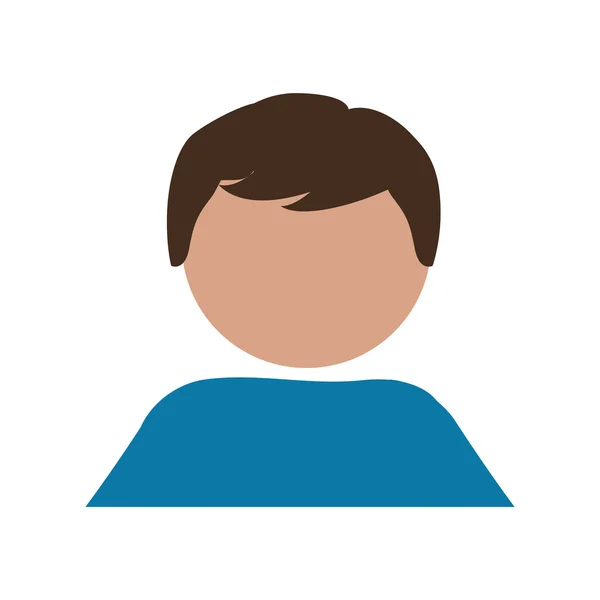 Homem masculino avatar desenho animado ícone de mídia social. Gráfico vetorial — Vetor de Stock