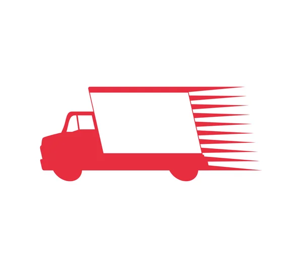 Truck transportation delivery shipping icon. Vector graphic — Stock Vector