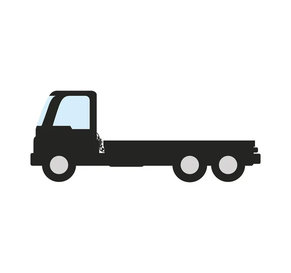 LKW Transport Lieferung Versand Ikone. Vektorgrafik — Stockvektor
