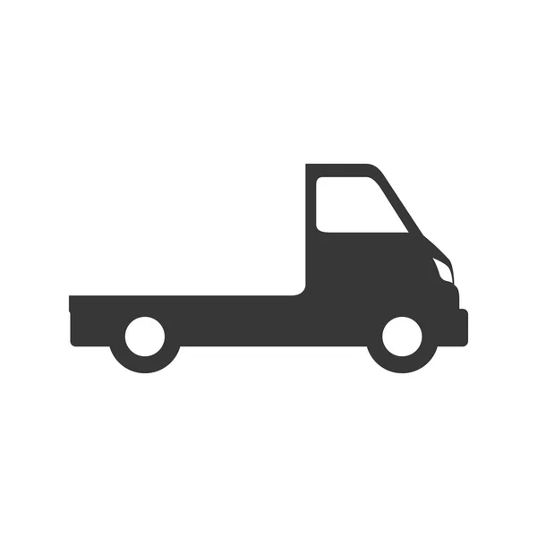 LKW Transport Lieferung Versand Ikone. Vektorgrafik — Stockvektor