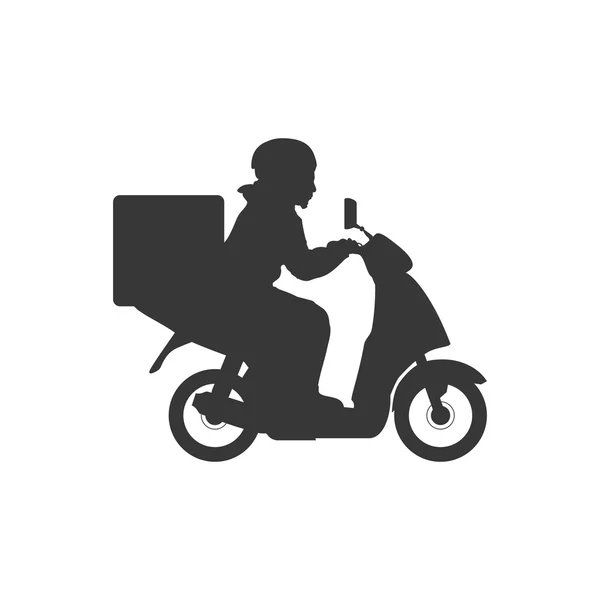 Motorcykel motor motorcykel transport ikon. Vektorgrafik — Stock vektor