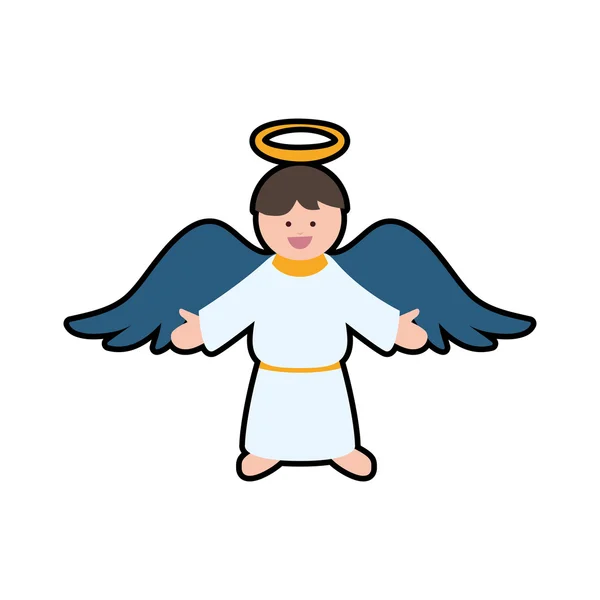 Angel cartoon fairy wing heaven icon. Vector graphic — Stock Vector