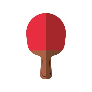 Raket ping pong hobi spor idolü. Vektör grafiği