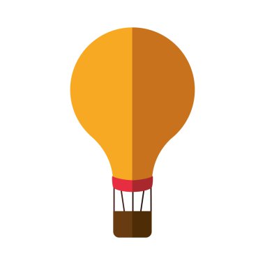 sıcak hava balon ulaşım teslim seyahat etmek simge. Vektör grafiği