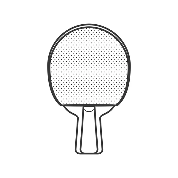 Raquette ping pong passe-temps icône du sport. Graphique vectoriel — Image vectorielle