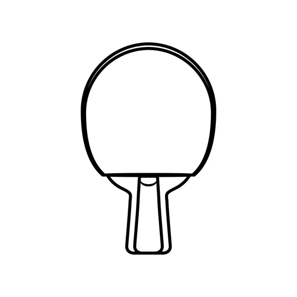 Raquette ping pong passe-temps icône du sport. Graphique vectoriel — Image vectorielle