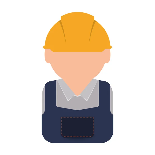 Helmet constructer worker industry icon. Vector graphic — Stock Vector