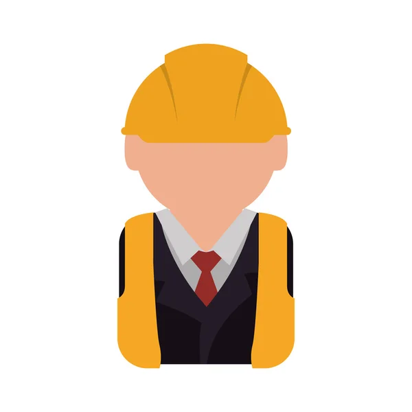 Helmet constructer worker industry icon. Vector graphic — Stock Vector