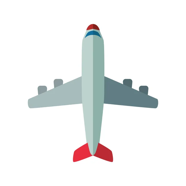Flugzeug Transport Lieferung Reise Ikone. Vektorgrafik — Stockvektor