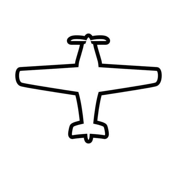 Trasporto aereo consegna icona di viaggio. Grafico vettoriale — Vettoriale Stock