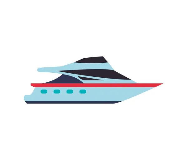 Yacht transport livraison voyage icône. Graphique vectoriel — Image vectorielle
