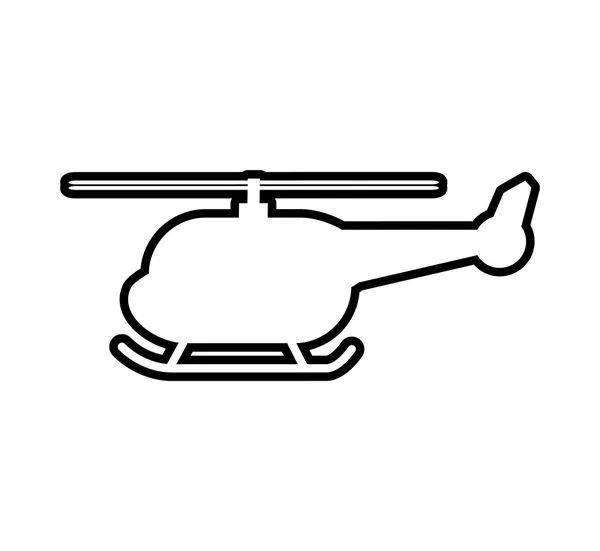 Hubschrauber Transport Lieferung Reise-Symbol. Vektorgrafik — Stockvektor