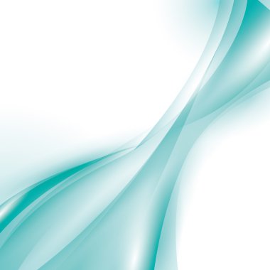 Dalga duvar kağıdı parlak mavi arka plan simgesi. Vektör grafiği