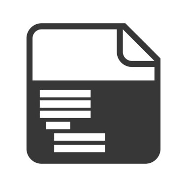 Web sitesi çevrimiçi belge Internet simge. Vektör grafiği