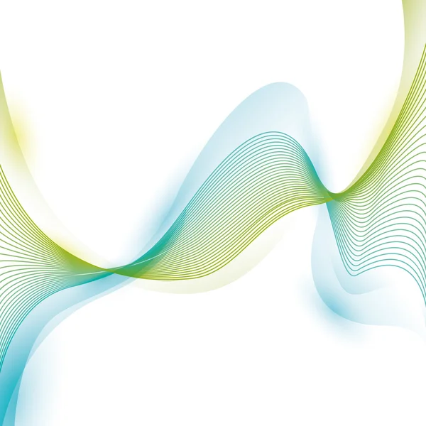 Fondo de pantalla de onda brillante icono de fondo azul y verde. Grapa vectorial — Archivo Imágenes Vectoriales