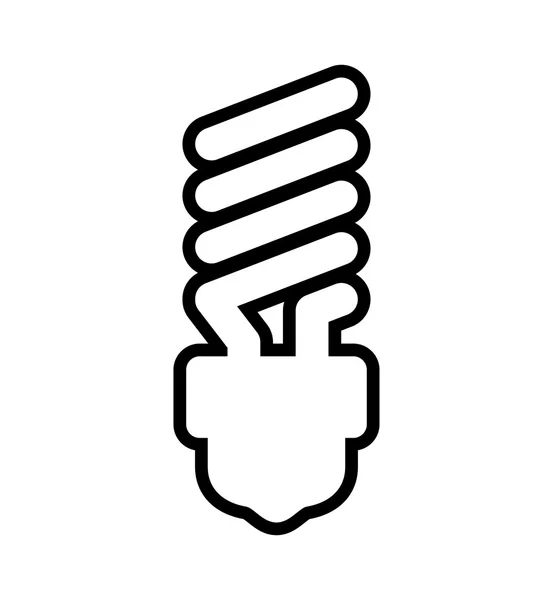 Glühbirne Beleuchtung Energie Power Symbol. Vektorgrafik — Stockvektor