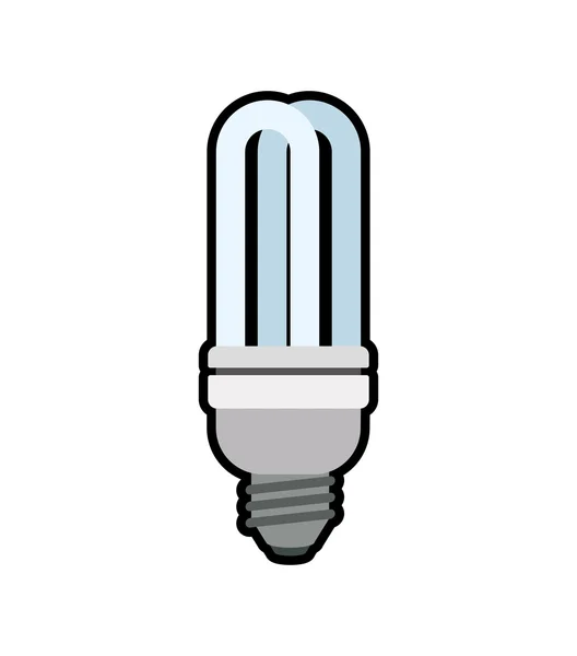 Ampoule éclairage énergie puissance icône. Graphique vectoriel — Image vectorielle