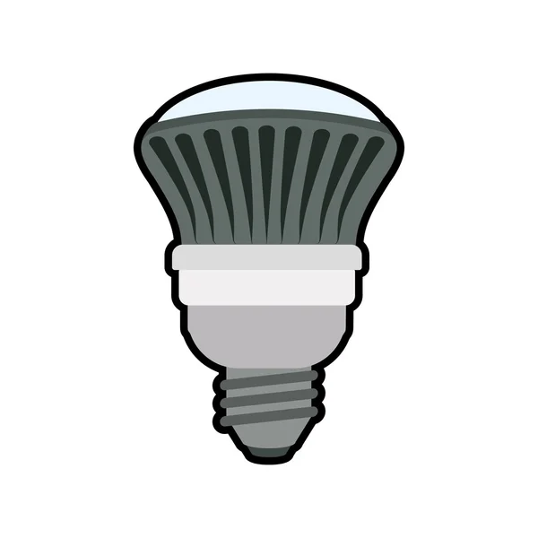 Light bulb illumination energy power icon. Vector graphic — Stock Vector