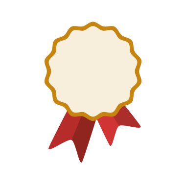 damga kurdele kırmızı etiket simgesi kapatın. Vektör grafiği