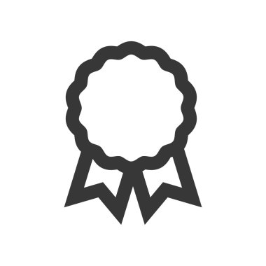 damga kurdele etiketi simgesi kapatın. Vektör grafiği