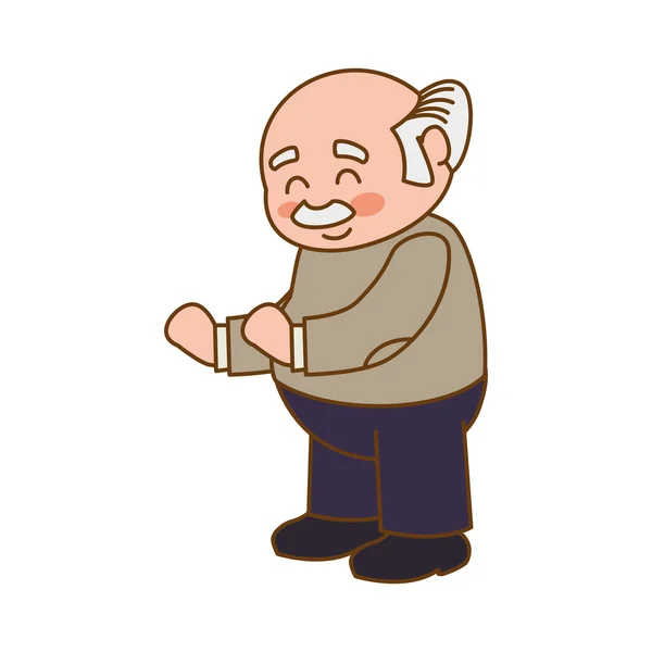 Grandfather old person man male icon. Vector graphic — Stock Vector