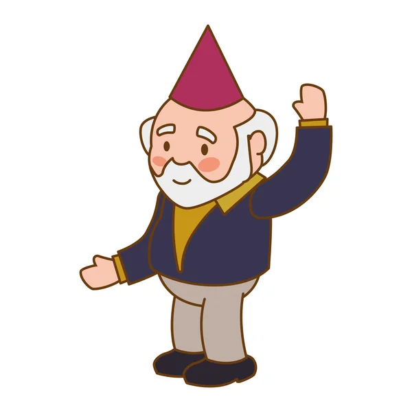 Grandfather party hat old person man male icon. Vector graphic — Stock Vector