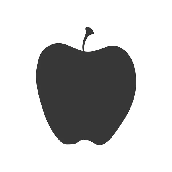 Apfel gesunde Lebensmittel Biomarkt-Ikone. Vektorgrafik — Stockvektor
