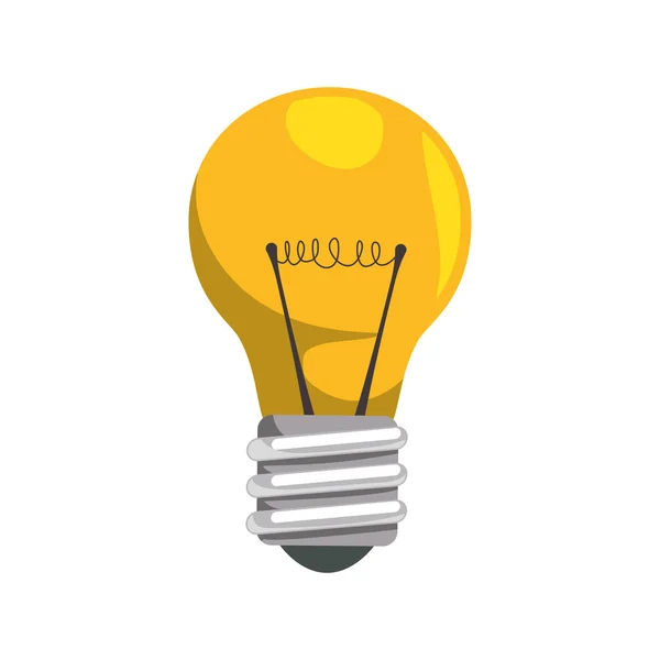 Light bulb energy  power illumination icon. Vector graphic — Stock Vector