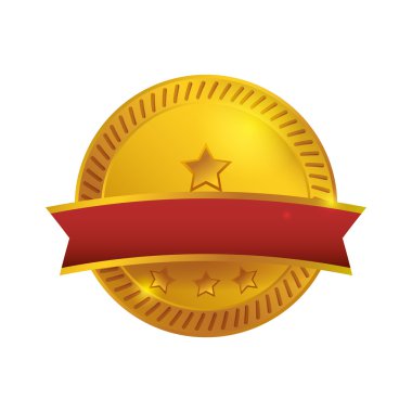 Mühür damgası daire etiketi simgesi. Vektör grafiği