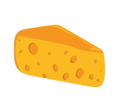 Peynir sağlıklı gıda organik gıda pazarı simgesi. Vektör grafiği