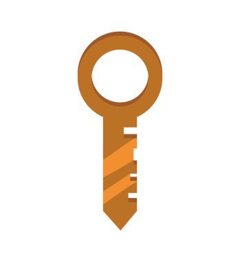 Anahtar güvenlik sistemi koruma simgesi. Vektör grafiği