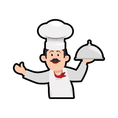 Şefler Şef adam erkek avatar kişi simgesi şapka. Vektör grafiği