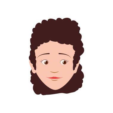 Kadın kadın avatar kişi kişi simgesi. Vektör grafiği