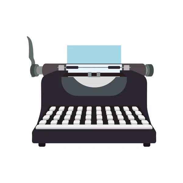 Escrever máquina tecnologia retro ícone vintage. Gráfico vetorial —  Vetores de Stock