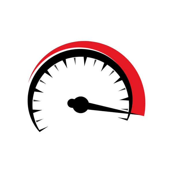 Gauge transportation kilometer speed icon. Vector graphic — Stock Vector