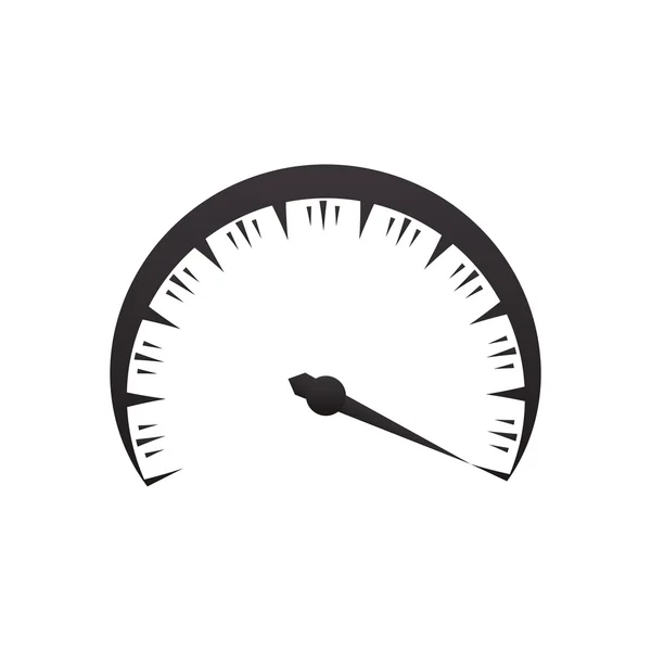 Miernik ikona prędkości kilometr transportu. Grafika wektorowa — Wektor stockowy