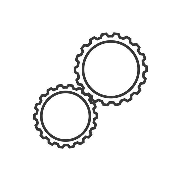 Gear maskin del cog bransch ikon. Vektorgrafik — Stock vektor