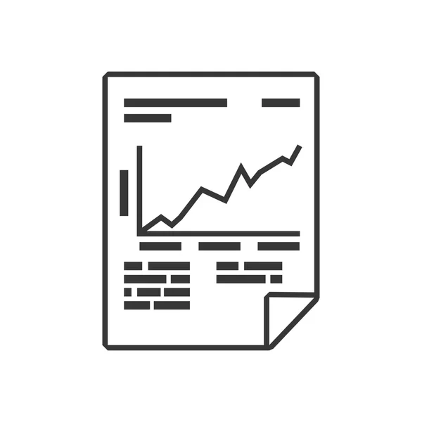 Ícone de informação de dados de documentos. Gráfico vetorial — Vetor de Stock