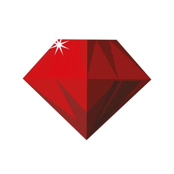 Joya de diamantes icono de piedra de joyería. Gráfico vectorial — Archivo Imágenes Vectoriales