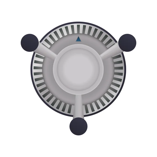 Ventilador de la casa de suministro de electrodomésticos icono. Gráfico vectorial — Archivo Imágenes Vectoriales